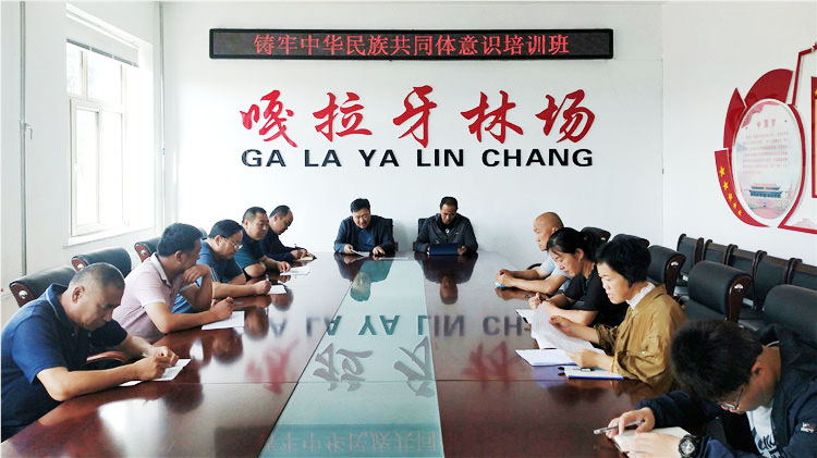 金河森工公司嘎拉牙林場(chǎng)舉辦鑄牢中華民族共同體意識(shí)培訓(xùn)班