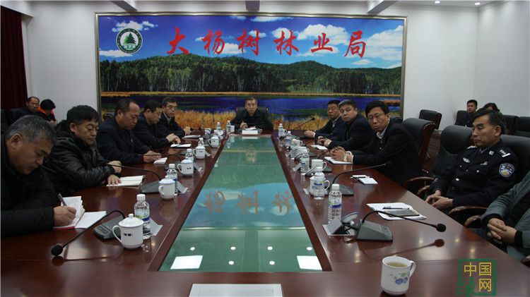 大楊樹林業(yè)局在分會場收看收聽林區(qū)元旦春節(jié)期間工作視頻會議1.JPG