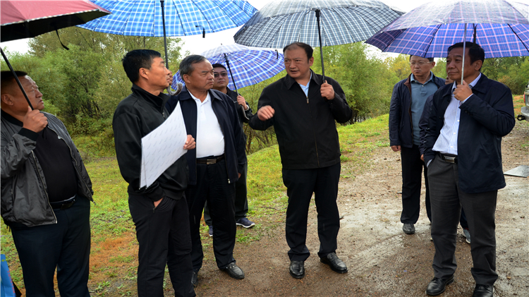 工作組在伊圖里河林業(yè)局檢查濕地保護(hù)區(qū)規(guī)劃建設(shè)情況.JPG