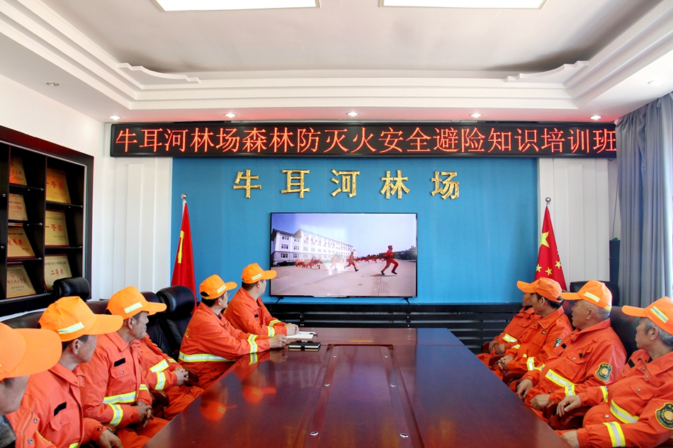 金河森工公司牛耳河林場舉辦森林防滅火安全避險知識培訓班.JPG