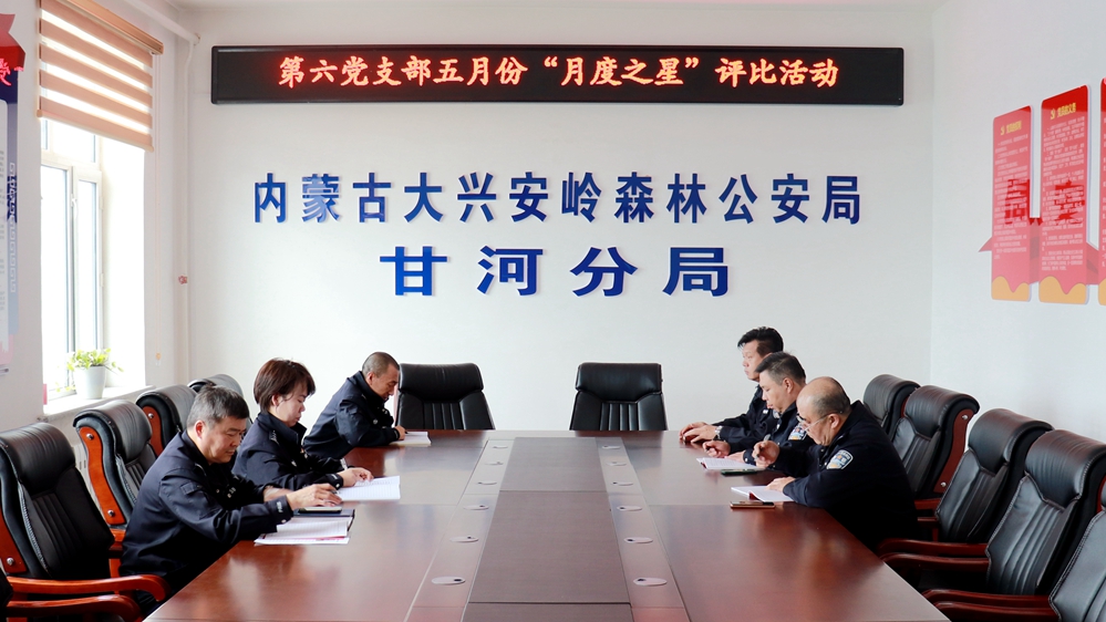 內(nèi)蒙古大興安嶺森林公安局甘河分局第六黨支部開展“月度之星”評選活動2.jpg