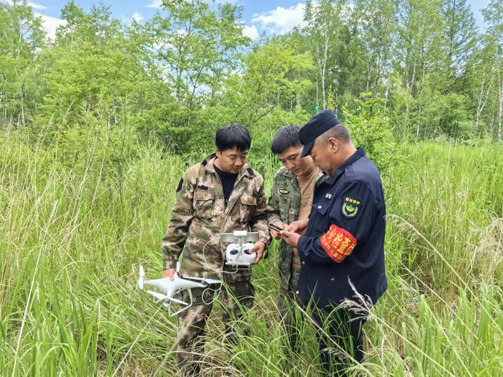 畢拉河林業(yè)有限公司達爾濱湖林場對施業(yè)區(qū)毀林開墾情況進行摸排.jpg