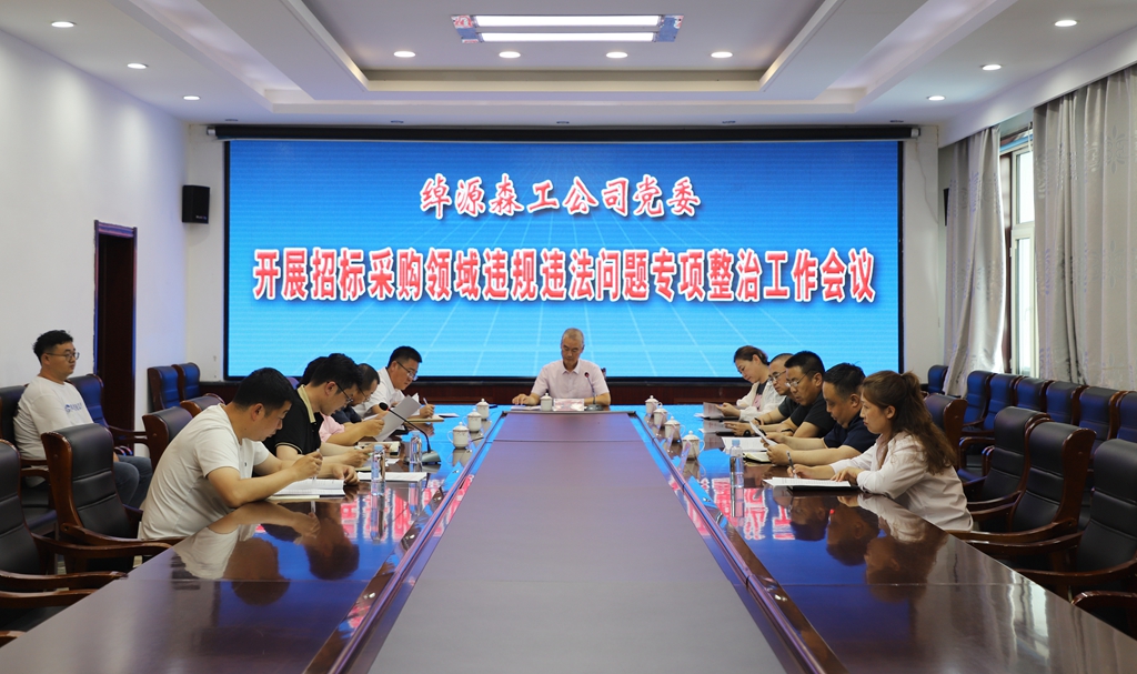 綽源森工公司黨委召開開展招標采購領域違規違法問題專項整治工作會議.JPG