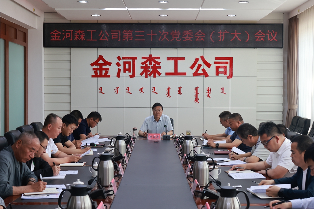 金河森工公司召開第三十次黨委會（擴大）會議.JPG