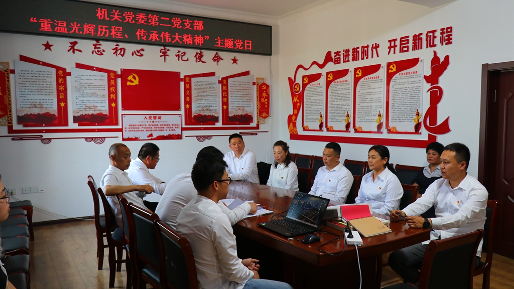阿龍山森工公司機關第二黨支部召開“重溫光輝歷程、傳承偉大精神”主題黨日活動.JPG