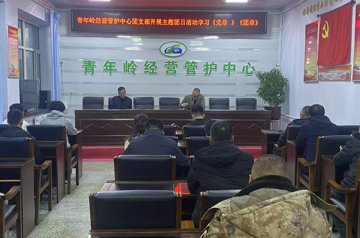 近日，得耳布爾森工公司青年嶺經營管護中心團支部開展主題團日活動，帶領團員青年學習《黨章》、《團章》。（張磊    邢志鵬）.jpg