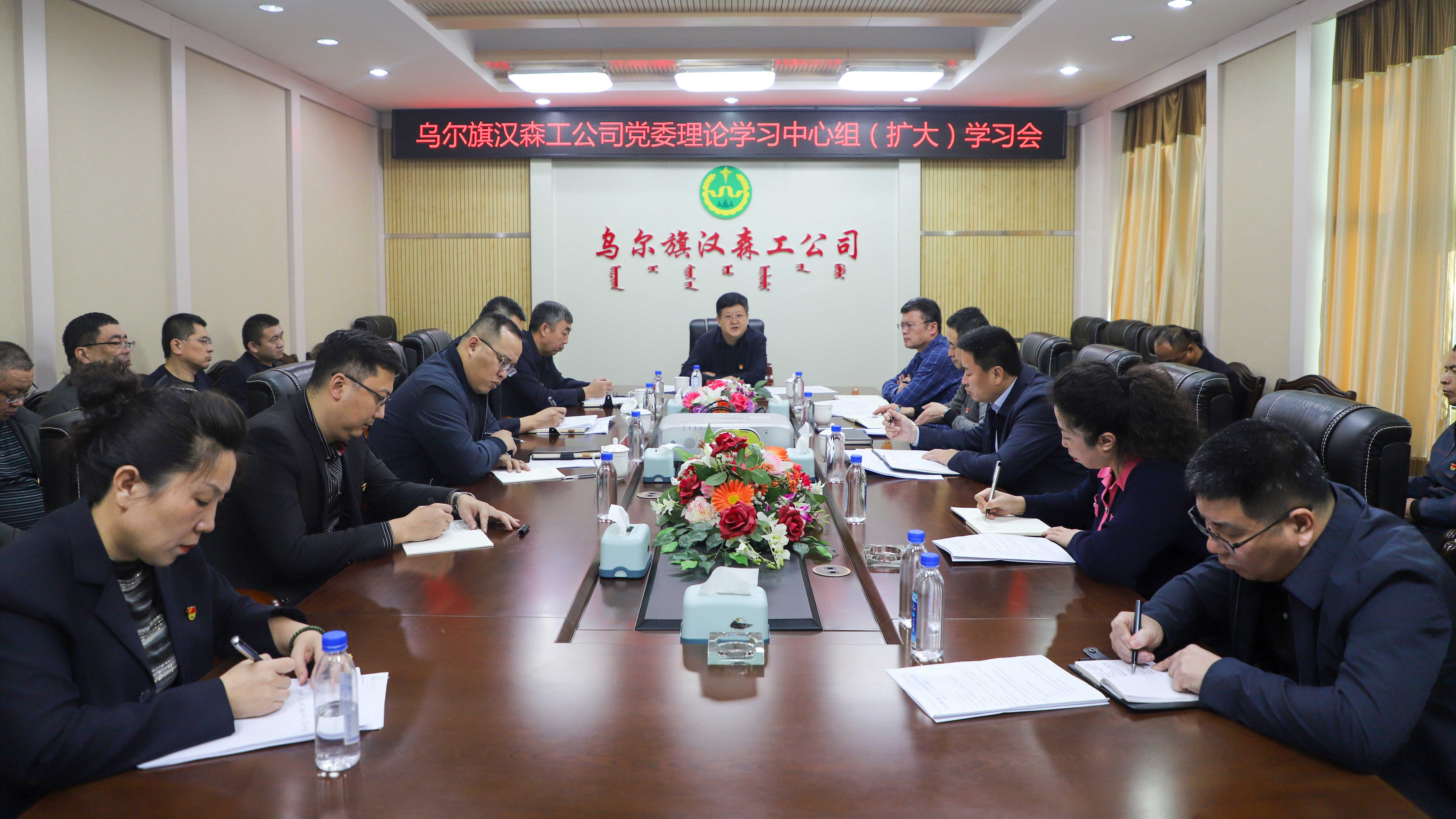 烏爾旗漢森工公司黨委召開理論學習中心組（擴大）學習會暨民主生活會會前專題學習研討會.JPG
