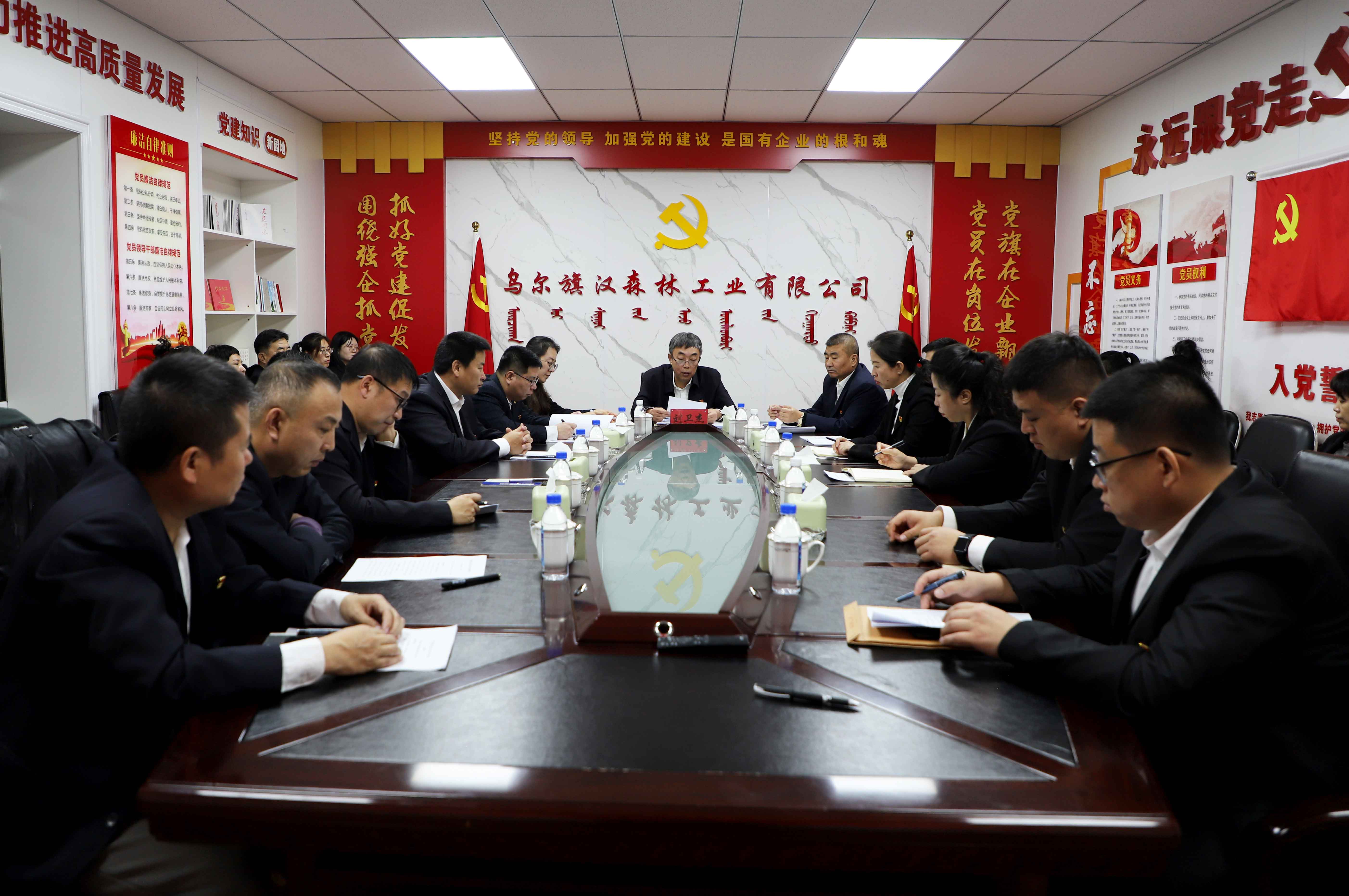 烏爾旗漢森工公司機關黨委召開2024年度黨支部書記抓黨建述職評議會.JPG
